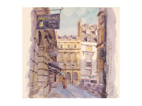 Beetles Gallery | Sitting outside the famous gallery on a Sunday looking down Ryder Street